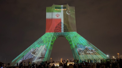 برج نگاره برج آزادی برای روز ملی کشور پاکستان